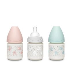 Suavinex Biberon Vidrio Tetina 3 Posiciones 120ml
