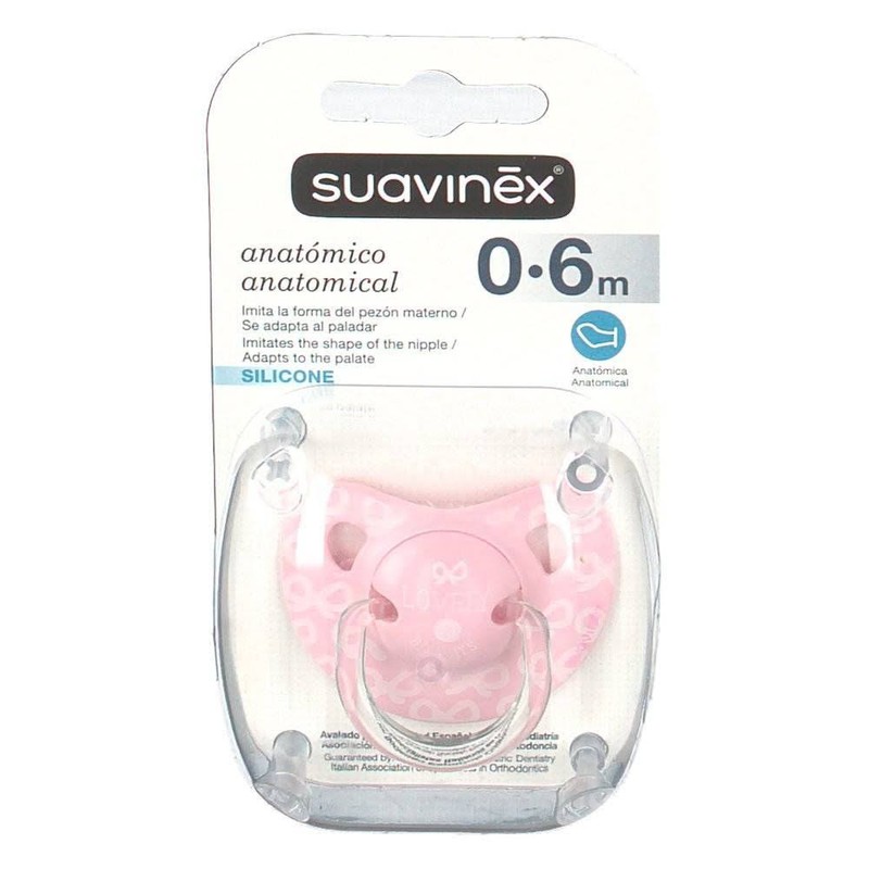 Suavinex Soother Chupete Silicona Anatomico 0-6m Transparente - Oferta