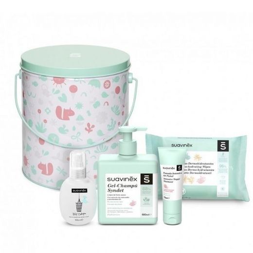 Suavinex Cubo Metal Bebe Mint  Rosa