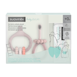 Suavinex Set Bucal Nadó Rosa – Higiene Bucal amb Raspall, Massatgeador i Gel