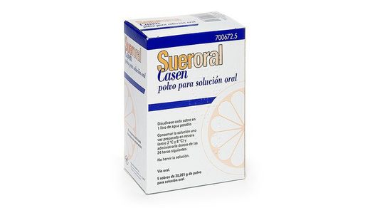Sueroral Casen 5 Sobres Polvo Solucion Oral