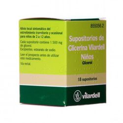 Supositorios De Glicerina Vilardell Ninos 18 Supositorios