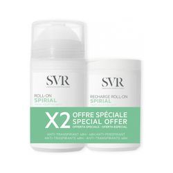 SVR Spirial 48h Anti-Transpirante Roll-on 50ml + Recambio Roll-on 50ml