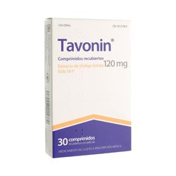 Tavonin 120 Mg Comprimits Recoberts Amb Pel·lícula 30 Comprimits