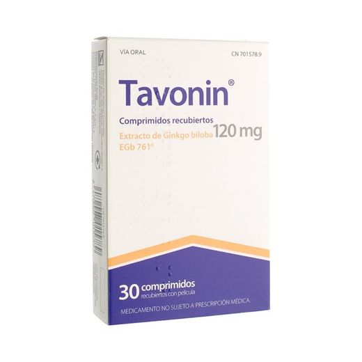 Tavonin 120 Mg Comprimidos Recubiertos Con Pelicula 30 Comprimidos