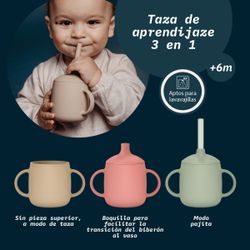 Taza Aprendizaje Silicona 3 en 1 Colour Essence