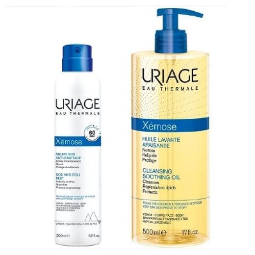 Uriage Xemose Aceite Limpiador 500ml + Bruma Sos 200ml