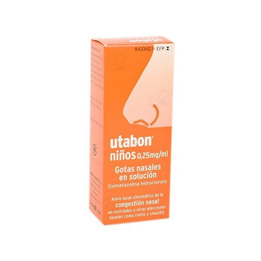 Utabon Ninos 025 Mgml Gotas Nasales En Solucion 1 Frasco De 15 Ml