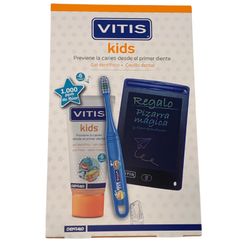 Vitis Kids Pack: Gel Dentrifico + Cepillo + Pizarra Mágica